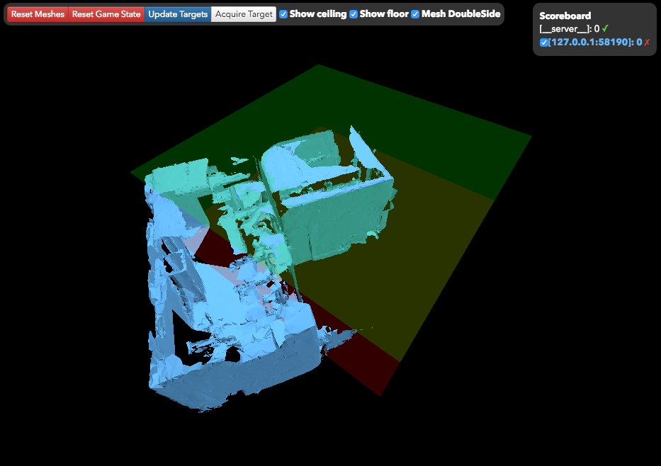 An example of the ceiling candidate target area